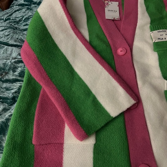 NWT Colorful Striped Women's Cardigan - Picture 5 of 9